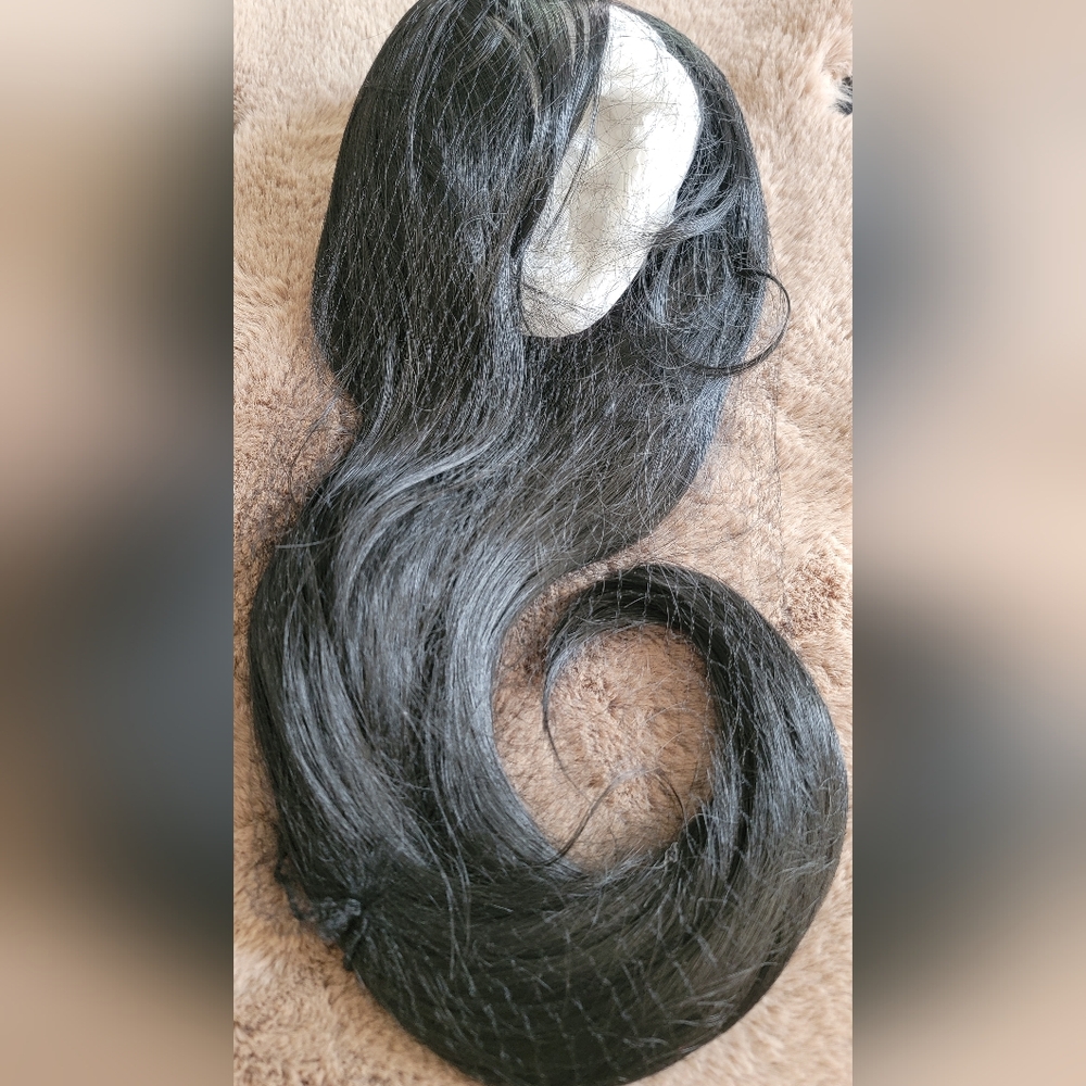 NWT Natural Black Face Frame Hair Extension Topper